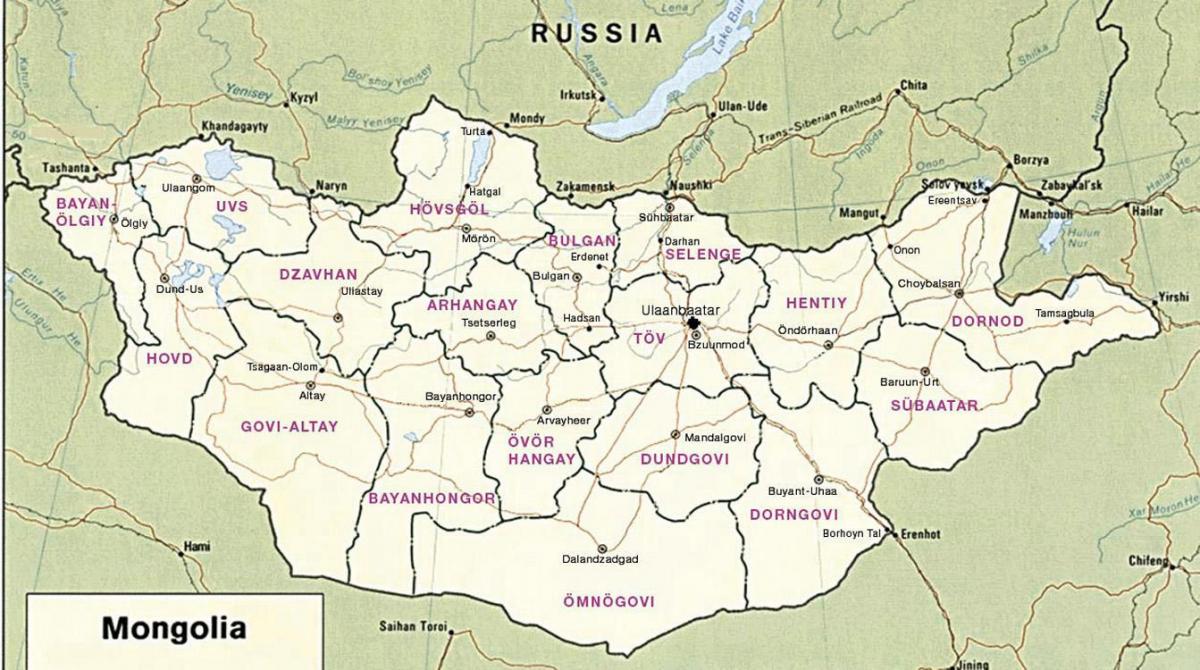 Moğol bozkır haritası 