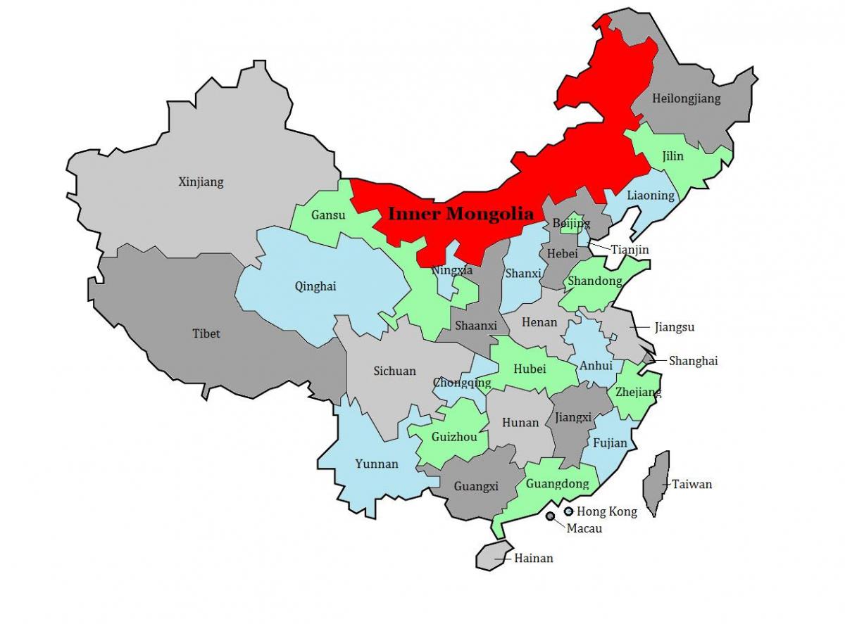 Moğolistan bölge haritası 