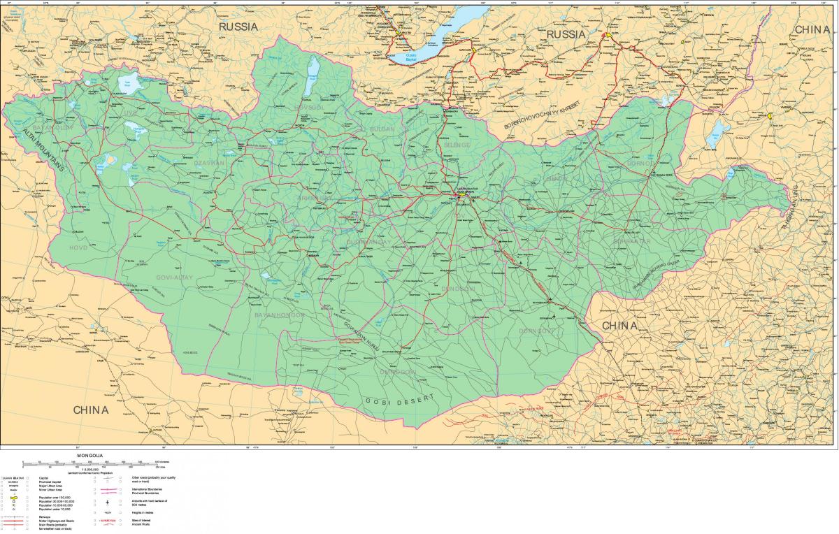 Moğolistan yol haritası 