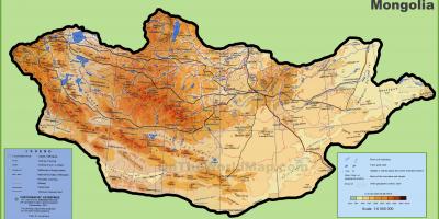 Moğolistan harita konumu