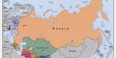Rusya haritası Moğolistan